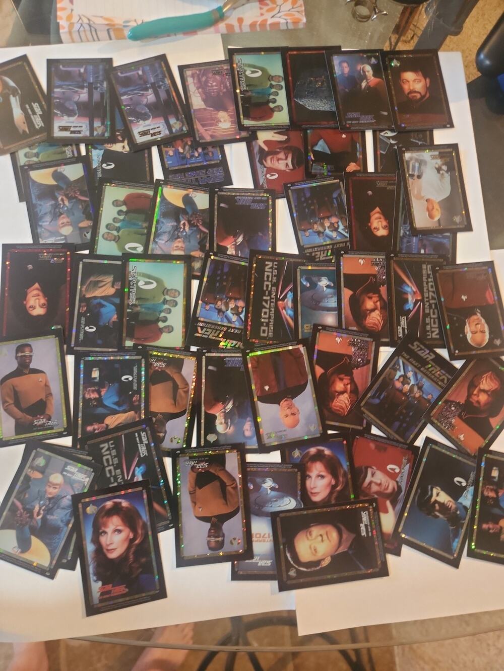 LOT OF 50 1996 90s STAR TREK VENDING MACHINE STICKER PRISM PICARD SPACESHIP